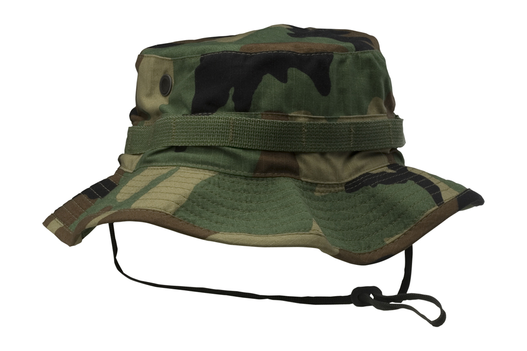 Army Woodland Camo Sun Hat - Bernard Cap