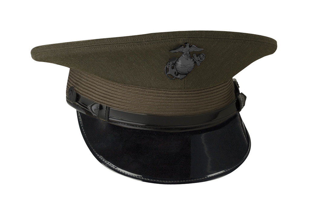 Marine Corps Enlisted / Company Service Cap, Green - Bernard Cap | Genuine Military Headwear & Apparel