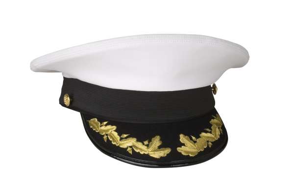 Navy Captain / Commander Untrimmed Cap, Men's - Bernard Cap | Genuine ...