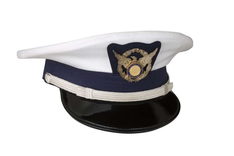 Coast Guard Auxiliary Enlisted Complete Cap Bernard Cap Genuine