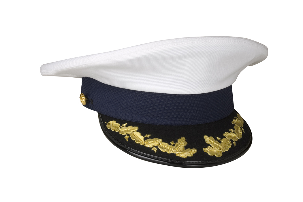 Coast Guard Captain / Commander Untrimmed Cap - Bernard Cap | Genuine ...