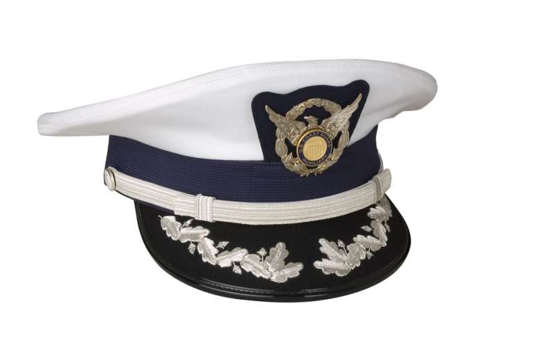 Coast Guard Auxiliary Captain / Commander Complete Cap Bernard Cap